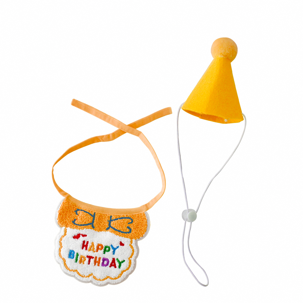 O'Pretty 歐沛媞 Petsall寵物生日帽+圍兜-多款可選