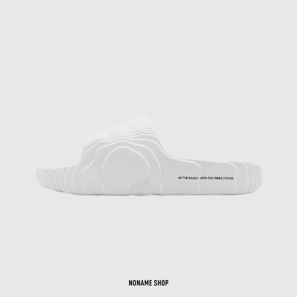 ADIDAS ORIGINALS adilette 22 熔岩 水泥 馬賽克 拖鞋 白 (男/女同款)