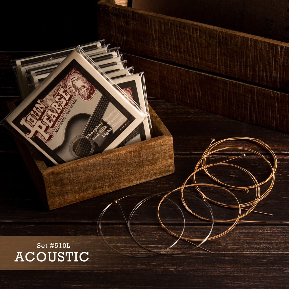 【1-4】[JohnPearse] 木吉他 磷青銅鑲絲