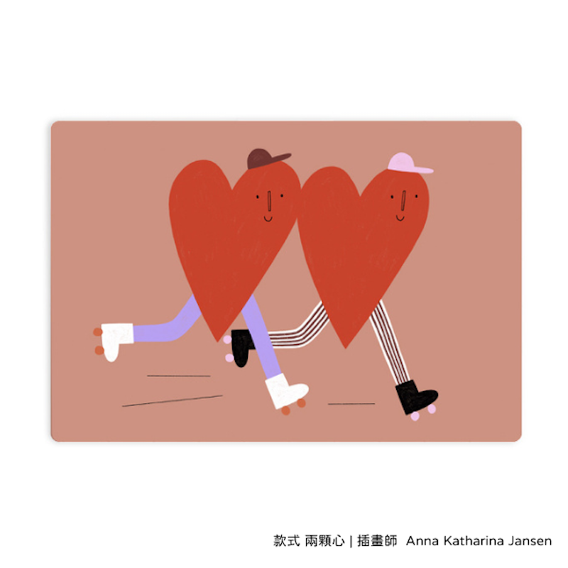 兩顆心| 插畫砧板