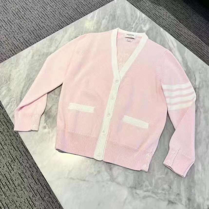 Thom Browne 女款 淡粉紅 開衫-M