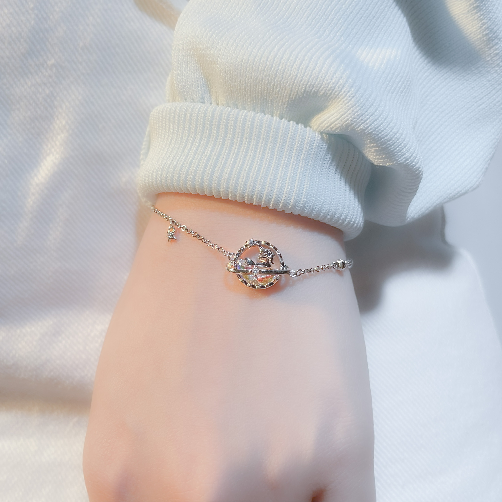 | 925純銀・ 白金 | 獨角獸小夢手鏈 | BR0852 |