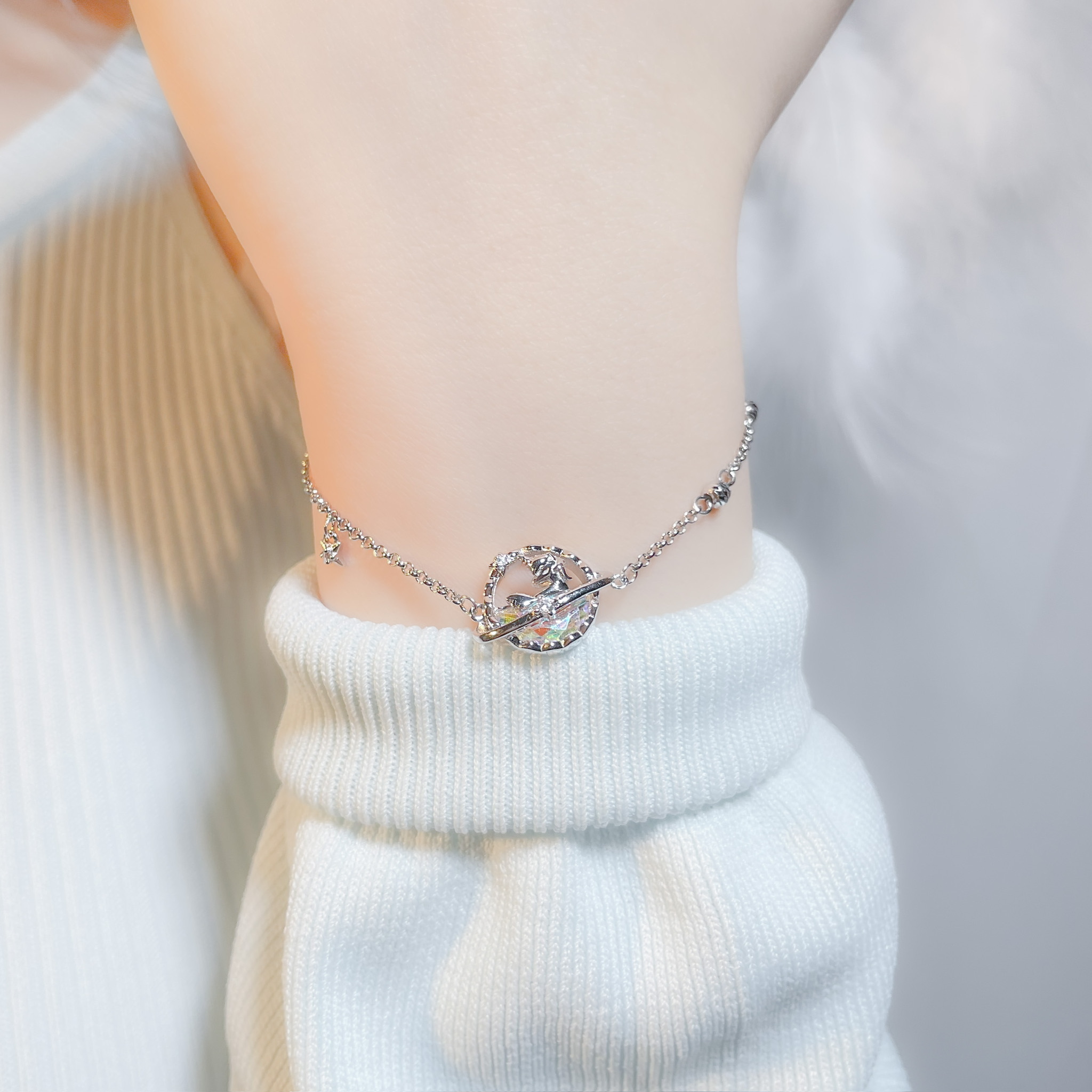 | 925純銀・ 白金 | 獨角獸小夢手鏈 | BR0852 |