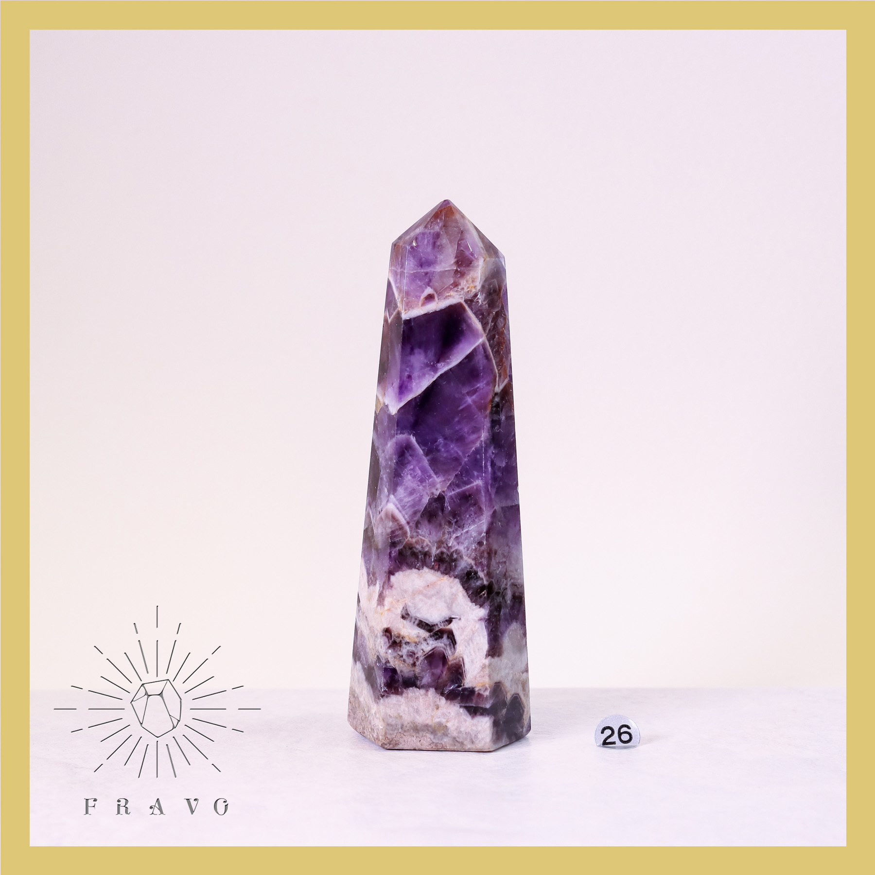 KioiS　夢幻品質　奇跡の龍神庭園千層幻影水晶 紫色的風|千層夢幻紫水晶柱桃花貴人智慧3BP13-26