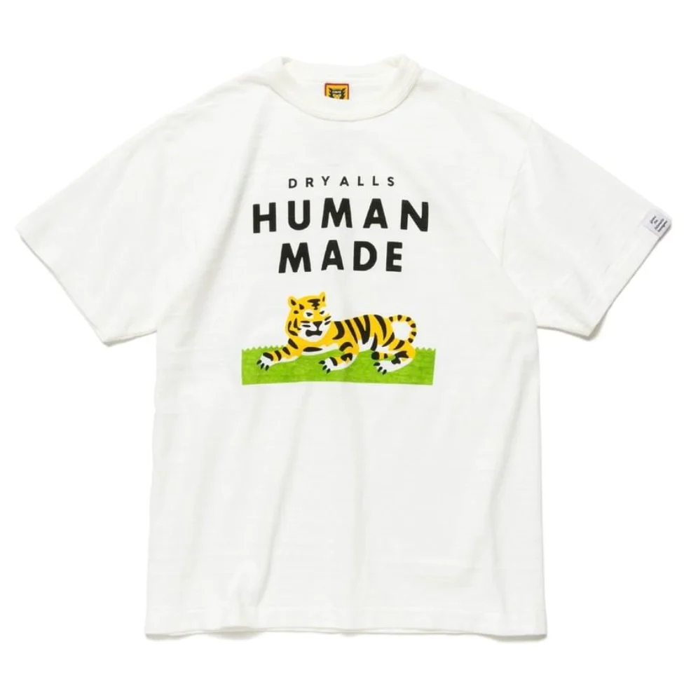 Human Made SS22 Tiger T-Shirt White (HM23TE010)