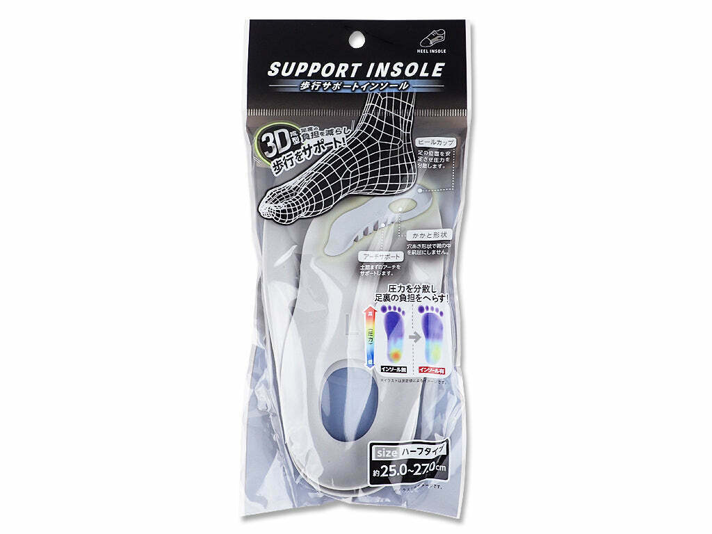 3D減壓半掌鞋墊/25~27cm 2入
