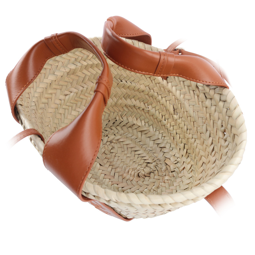 【Chloe】Chloe Sense 標誌刺繡牛皮編織小款二用包(焦糖色)