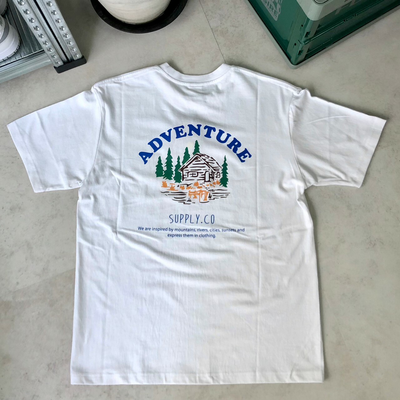 Fluke Mountain Cavern 圖案短袖 T恤 FST157