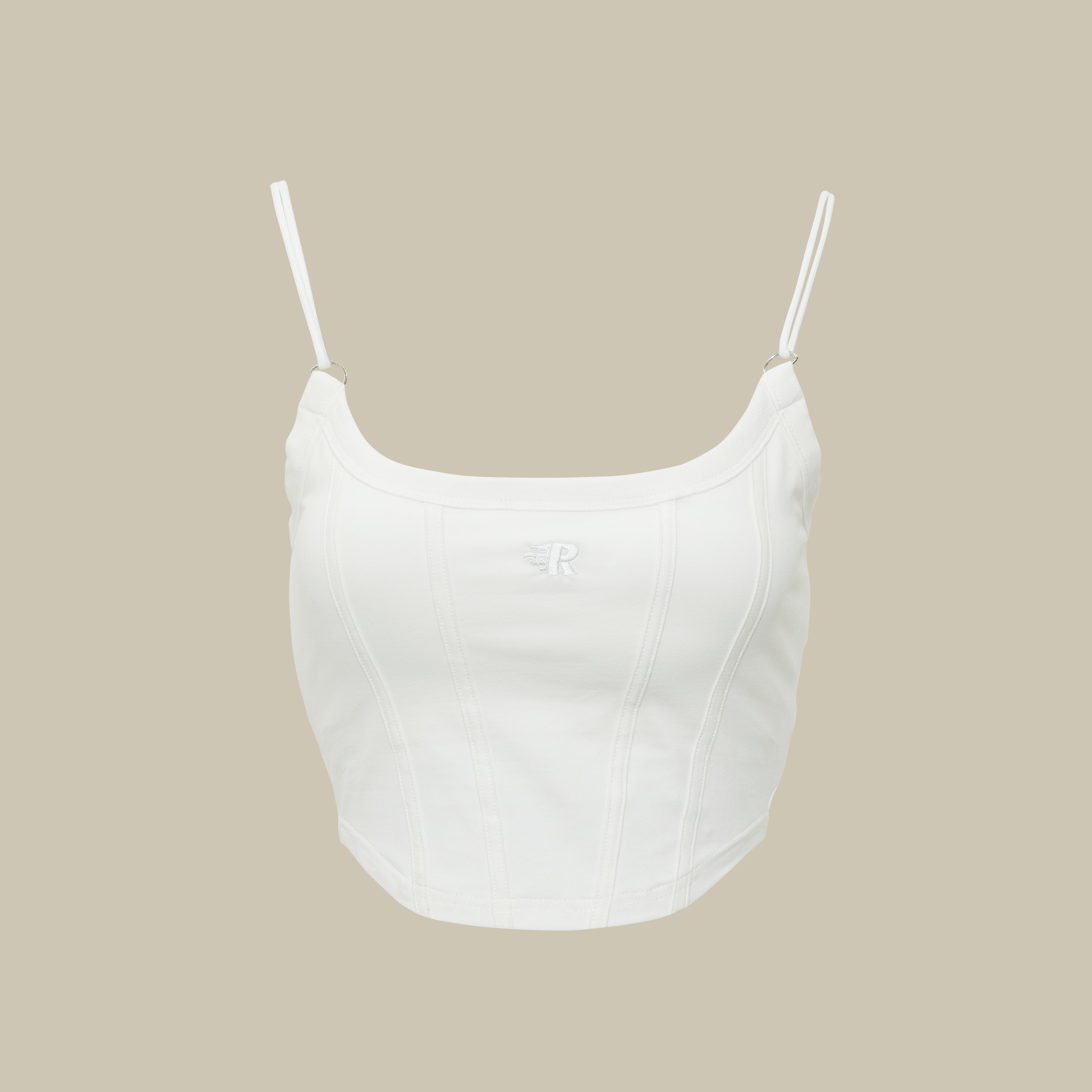 Embroidered Shoelace Bra Top