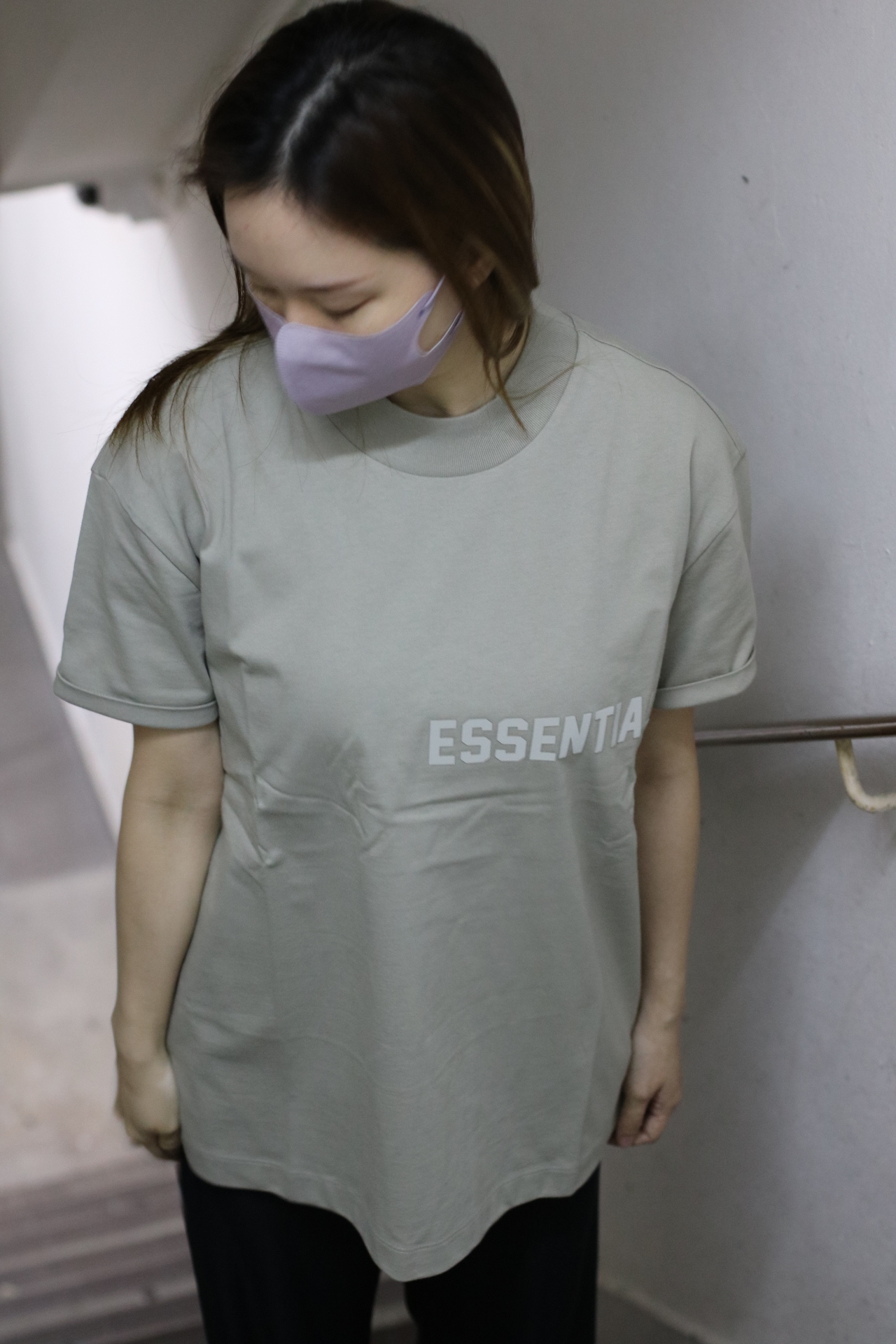 Fear Of God Essentials 3D Silicon Logo Tee  Seal