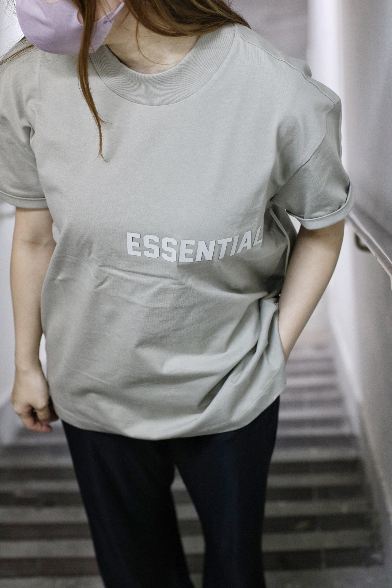 Fear Of God Essentials 3D Silicon Logo Tee  Seal