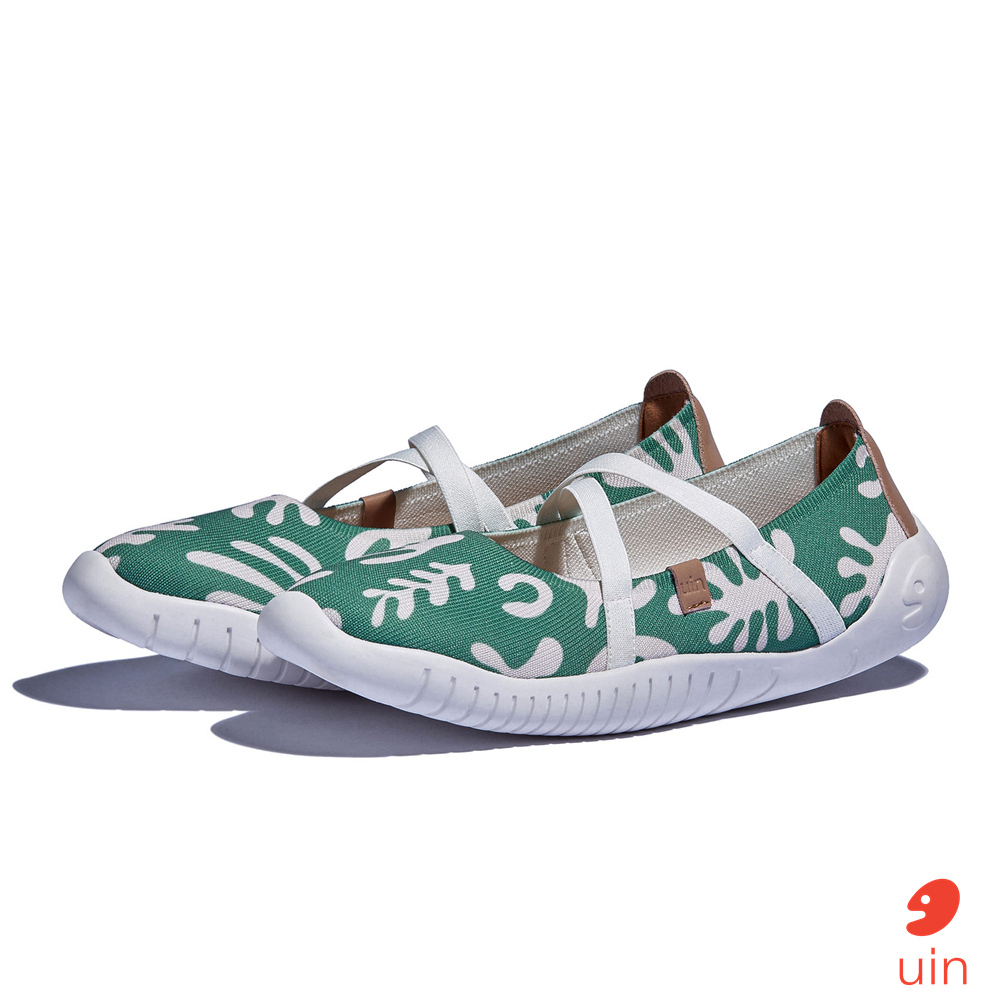 【Uin】西班牙原創設計 | 梅若卡7 綠野 女鞋 彩繪鞋 休閒鞋 懶人鞋