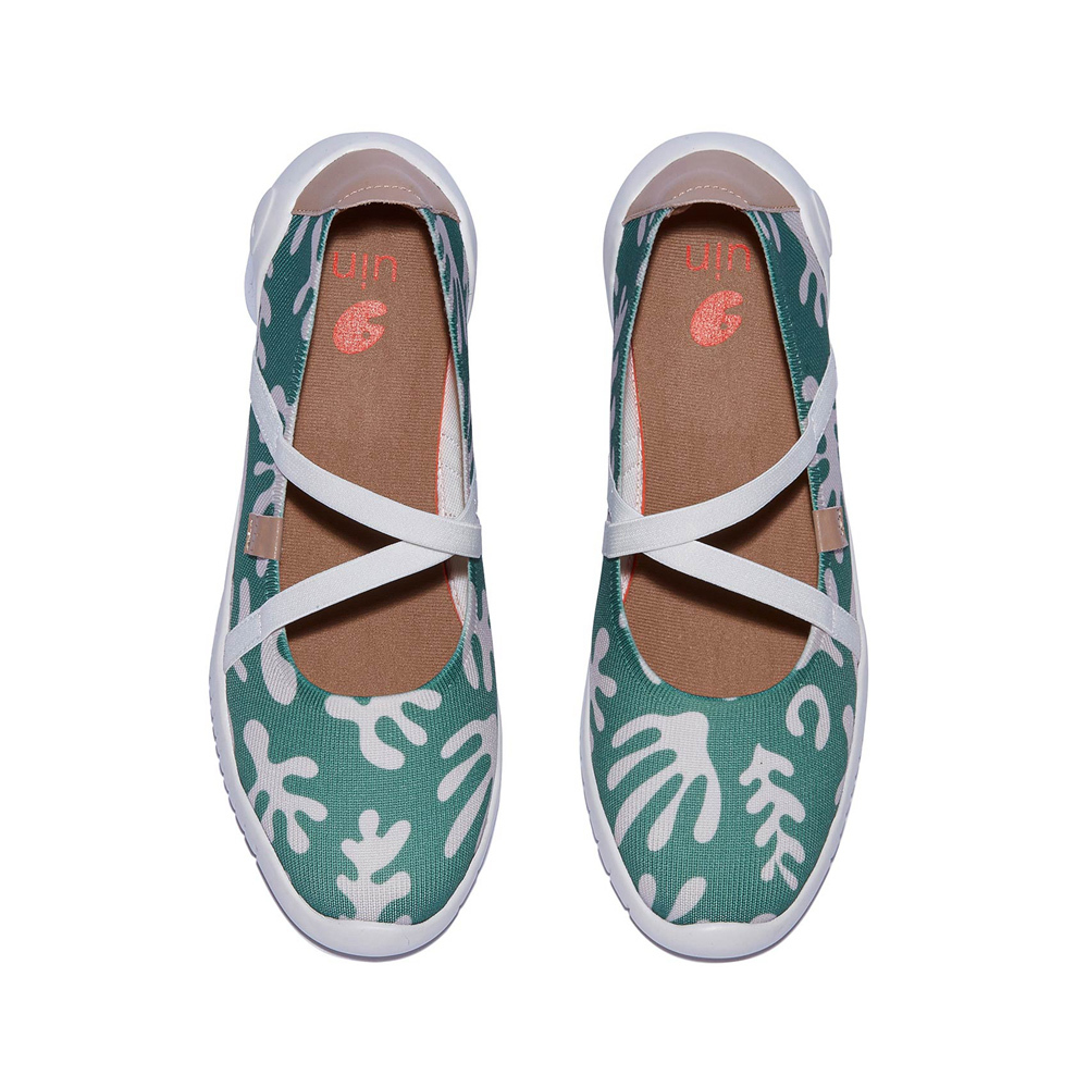 【Uin】西班牙原創設計 | 梅若卡7 綠野 女鞋 彩繪鞋 休閒鞋 懶人鞋