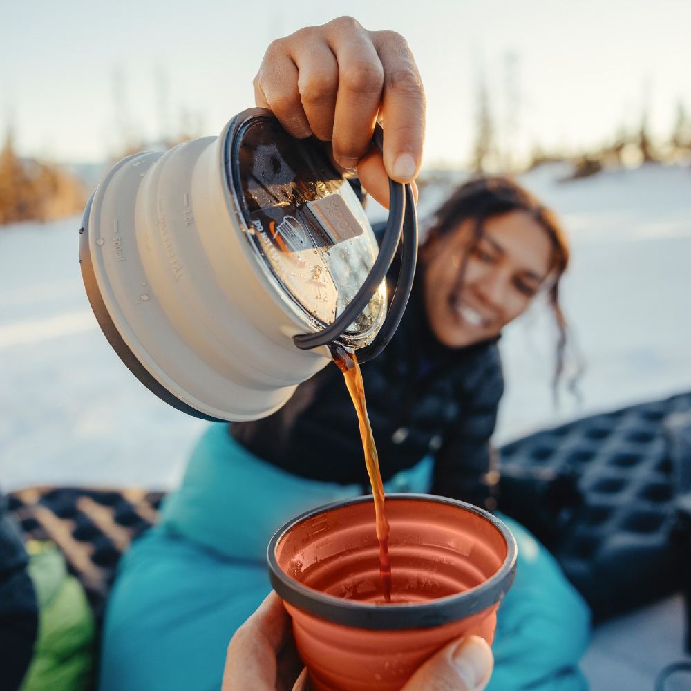 Sea to Summit X-摺疊餐具組11號 ( 1.3L茶壺x1、480ml折疊杯x2 )