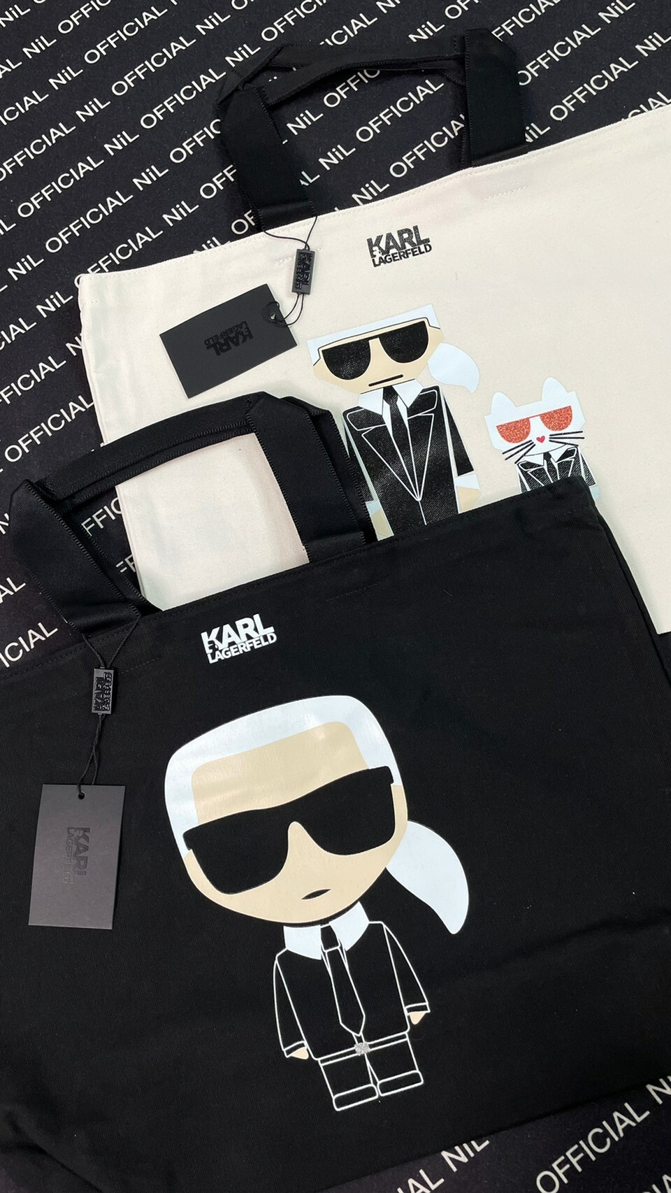 現貨折扣 KARL LAGERFELD 卡爾 老佛爺 經典卡爾Logo 質感提袋