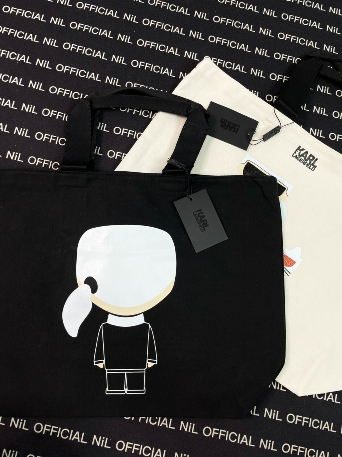 現貨折扣 KARL LAGERFELD 卡爾 老佛爺 經典卡爾Logo 質感提袋