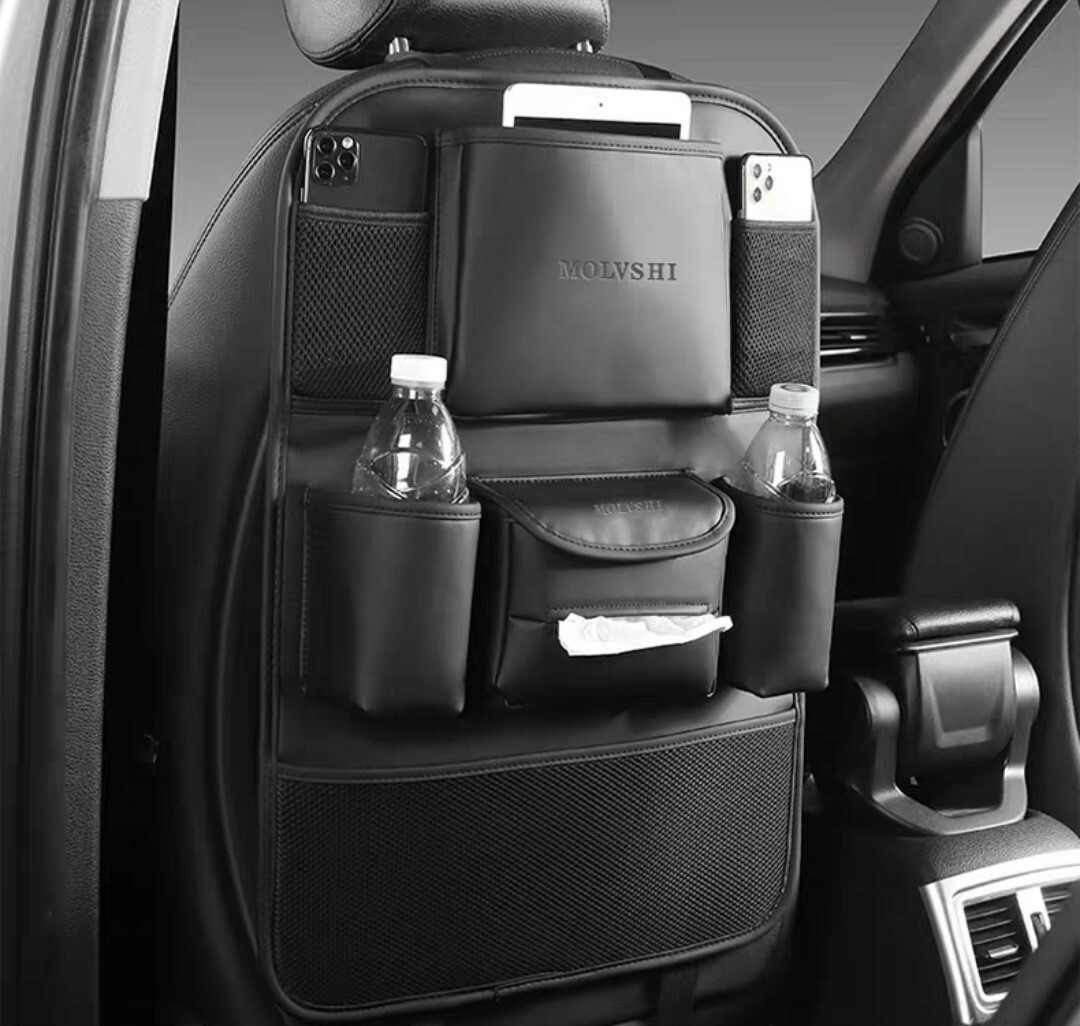 輕奢質感汽車椅背收納掛袋