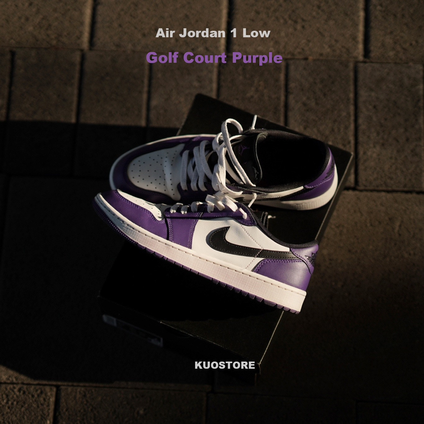 Air Jordan 1 Low Golf Court Purple 白紫Jordan 1 Retro Low