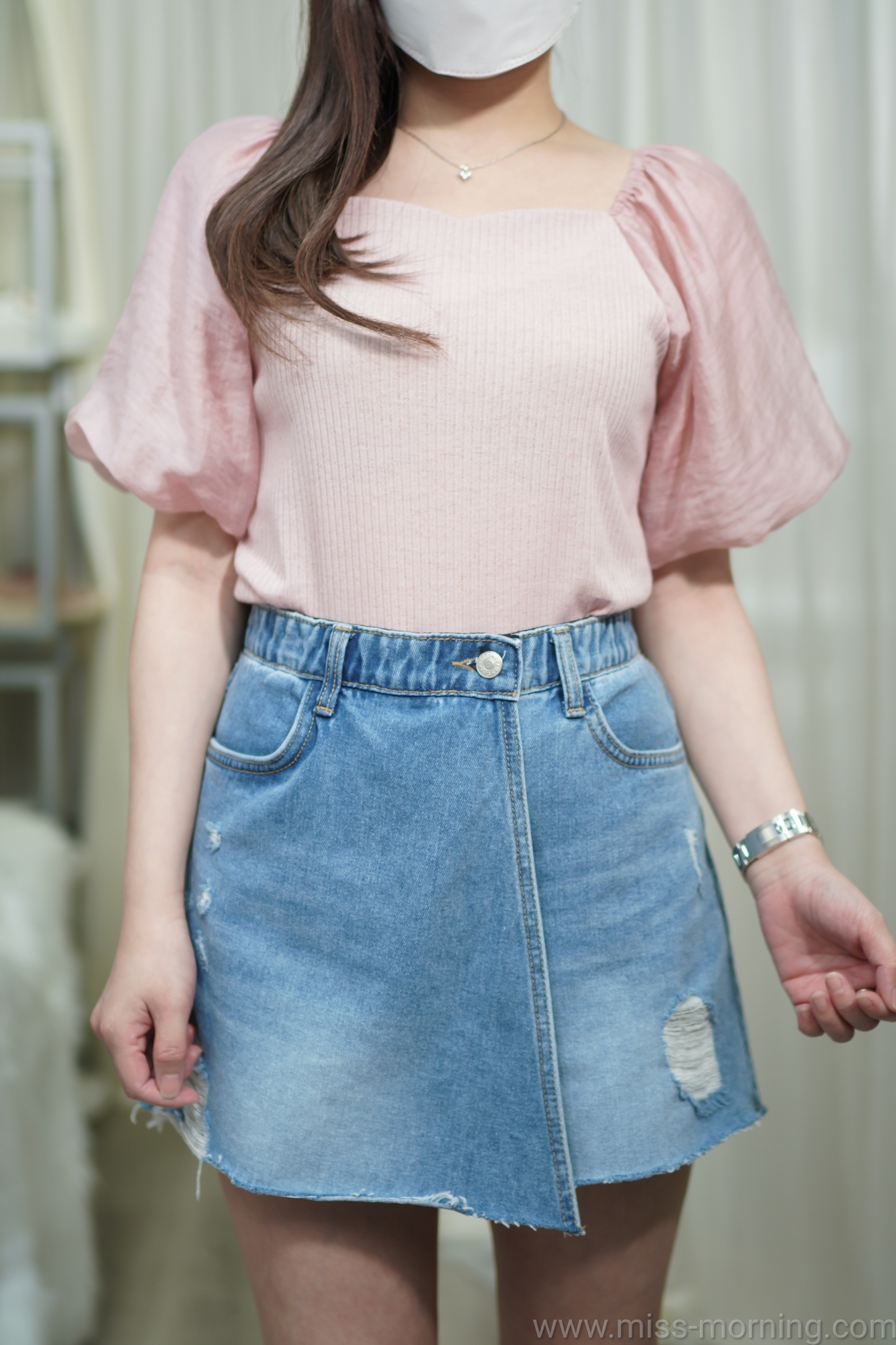 時尚韓妹Top(13149)&牛仔外裙內褲(33535)