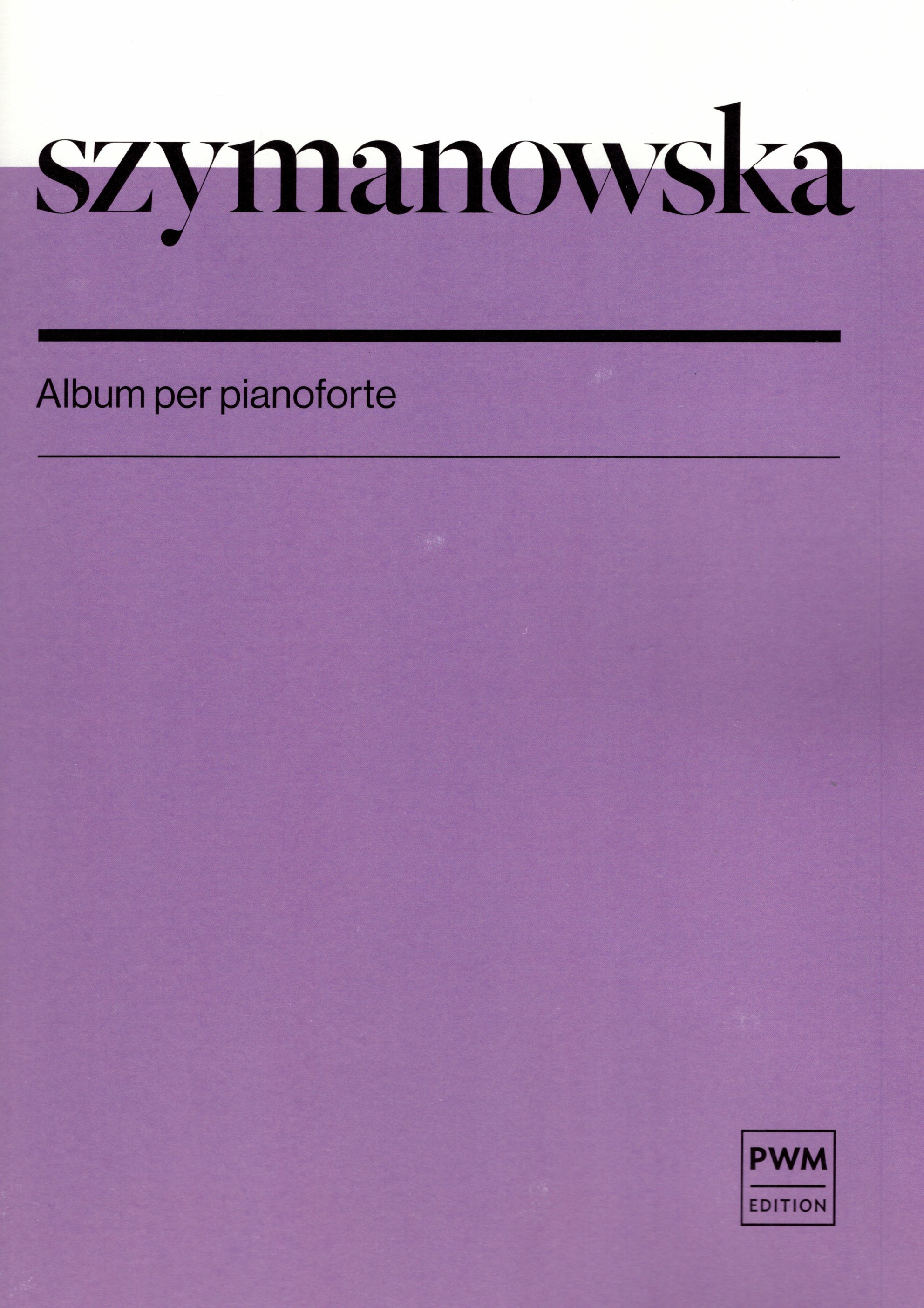 《Maria Szymanowska: 鋼琴作品集》波蘭國家版