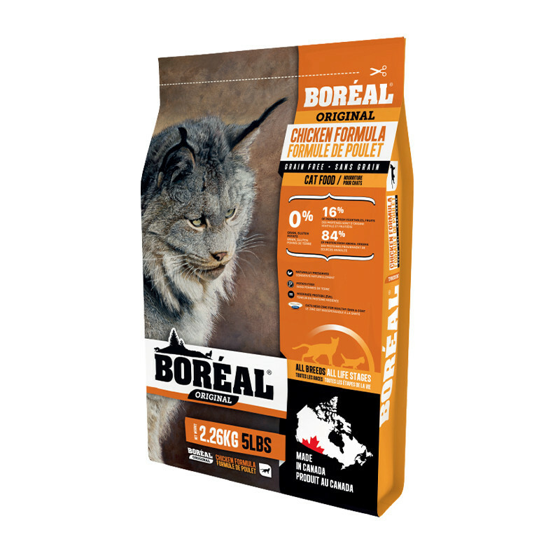 加拿大【BORÉAL波瑞歐】無穀沃野鮮雞肉全貓配方 5LB