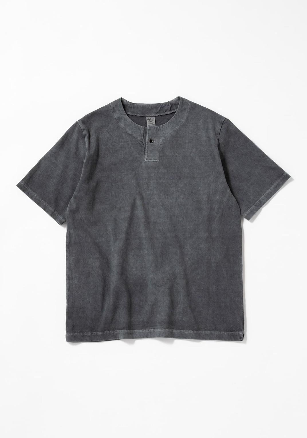 Jackman - Henleyneck T-Shirt / Fade Fence Gray