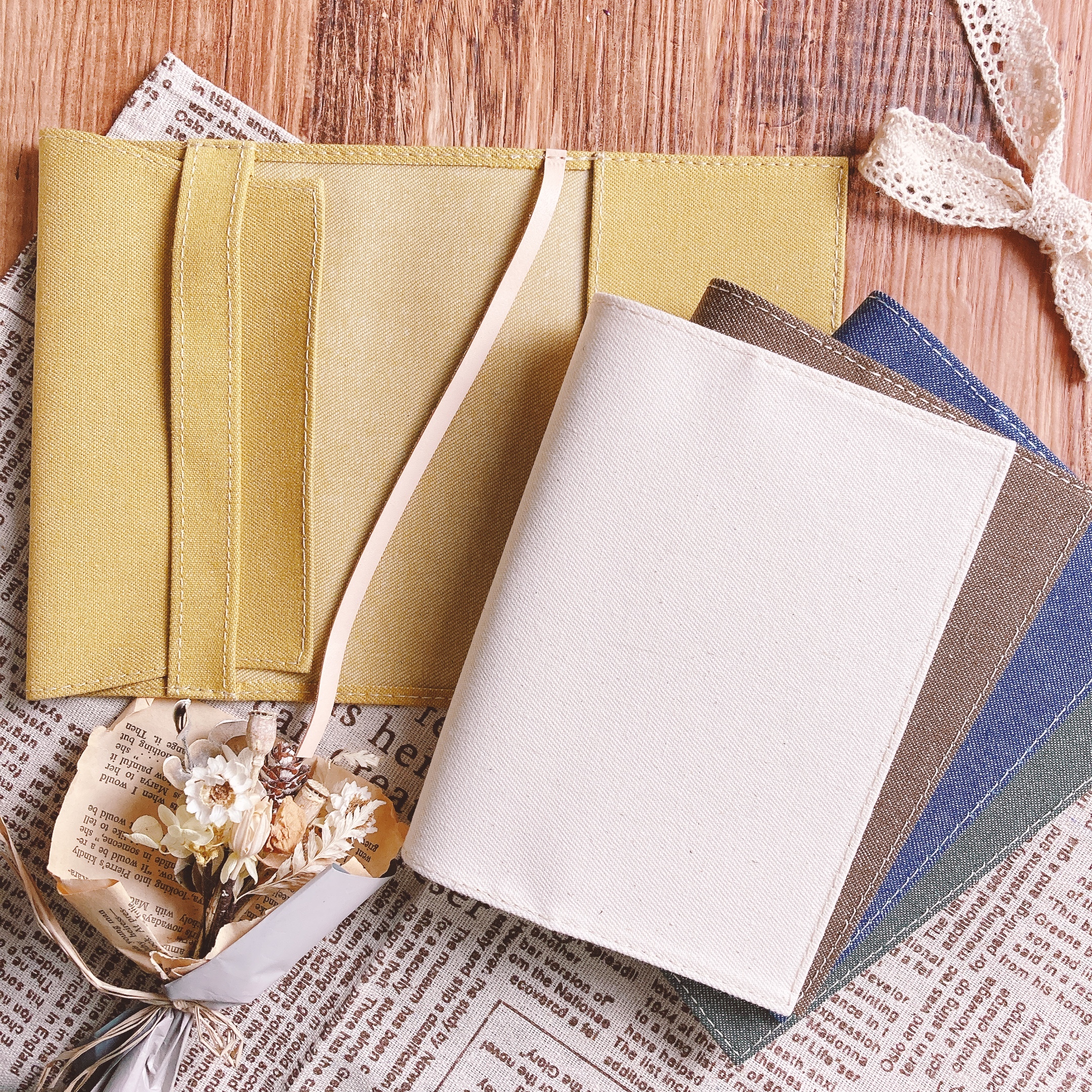 日本 SLIP-ON｜牛仔布料書衣 書套  （文庫/新書）