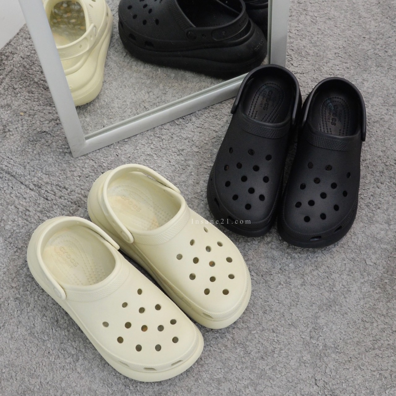 CROCS CLASSIC CRUSH CLOG 泡芙厚底洞洞鞋
