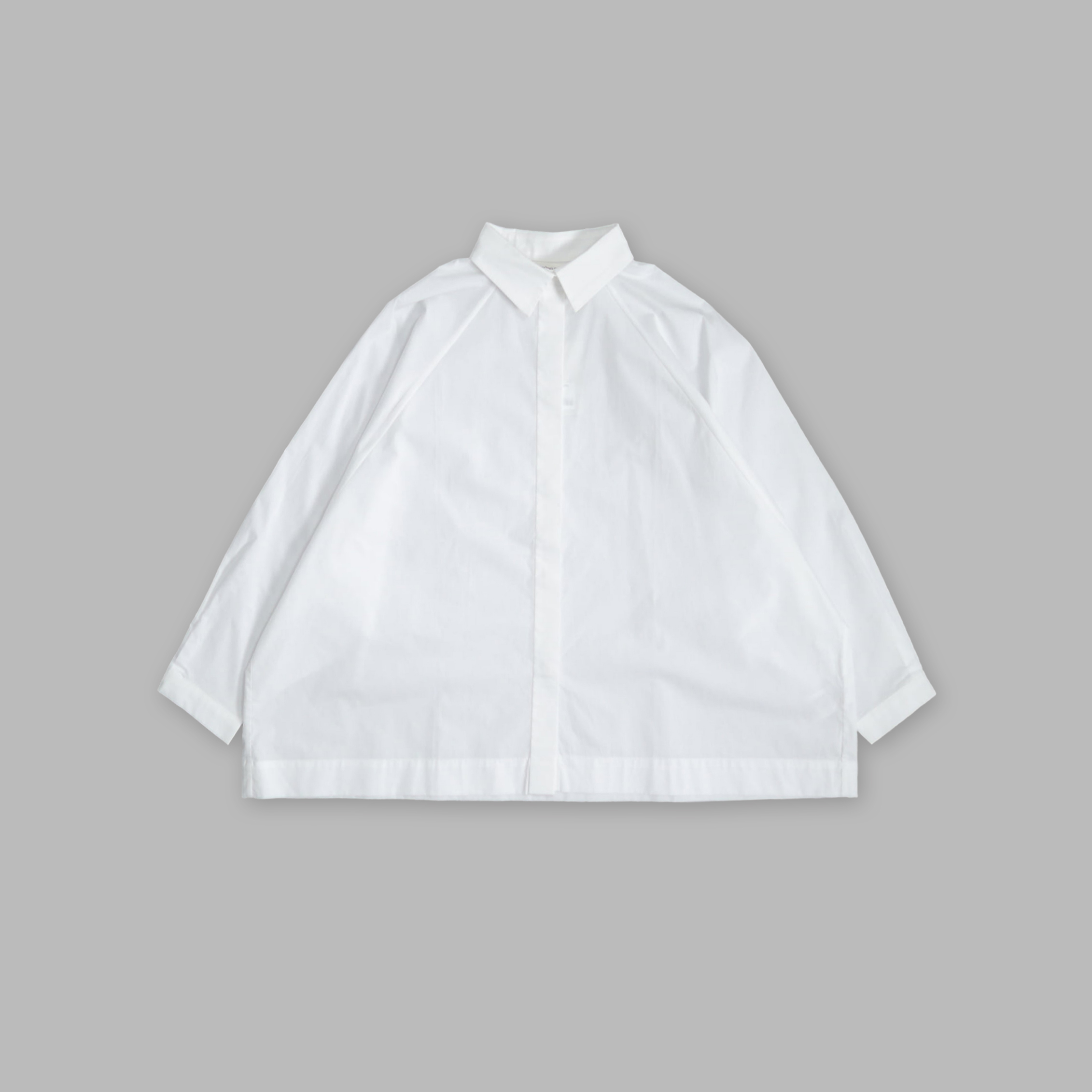 J.P.L. 尖領拉克蘭袖箱型襯衫 ╭ 2色 ╮