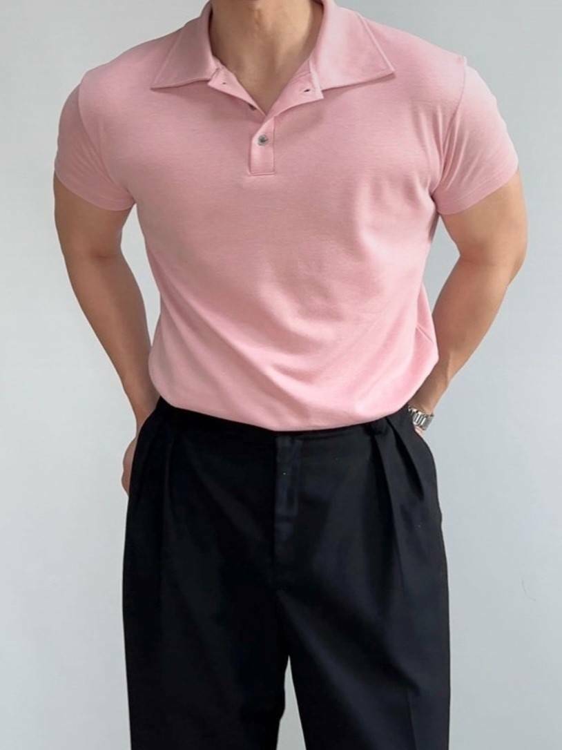 肌肉POLO領短袖T恤