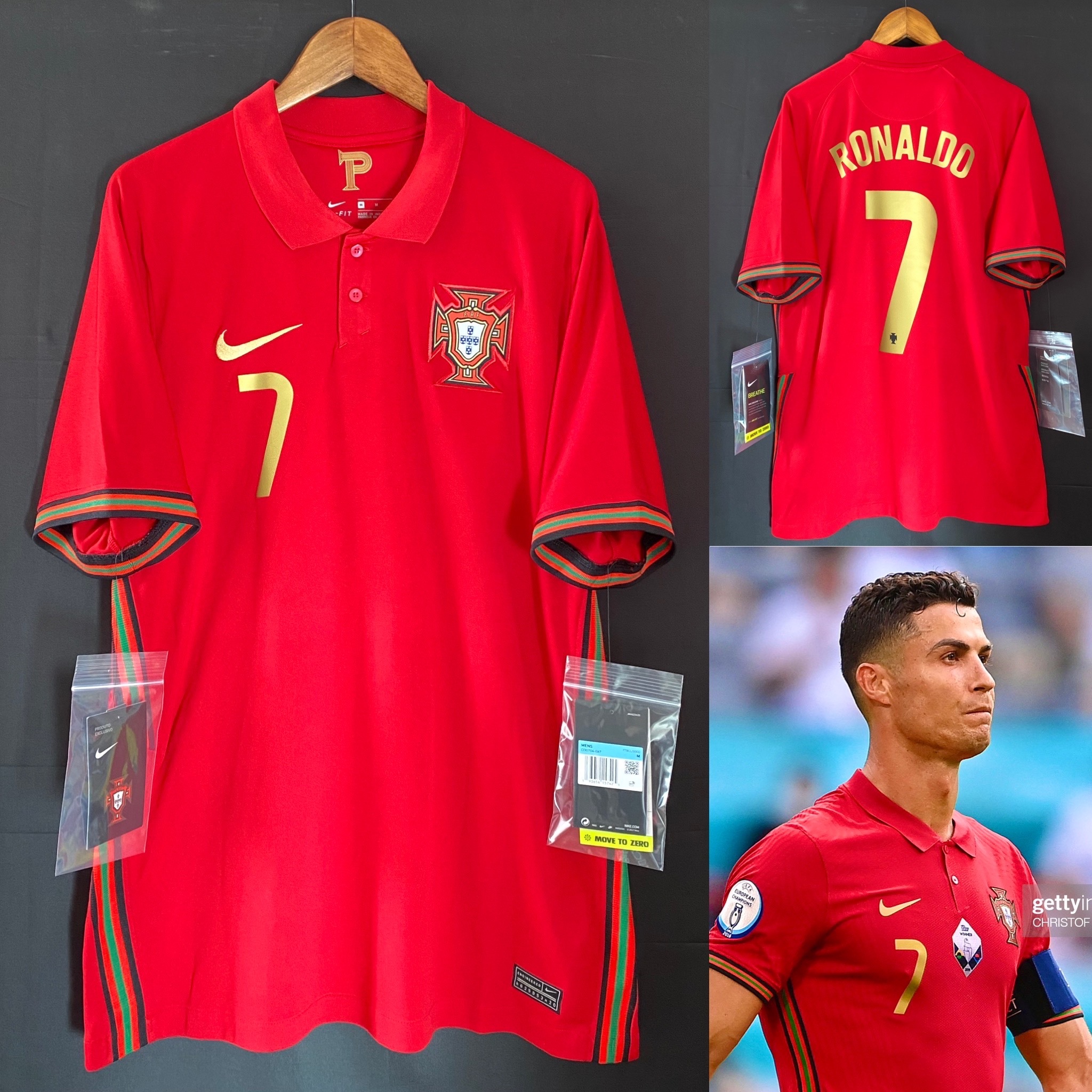 (全新有牌) 葡萄牙 2020 歐洲國家盃 Nike 主場球衣 #7 RONALDO