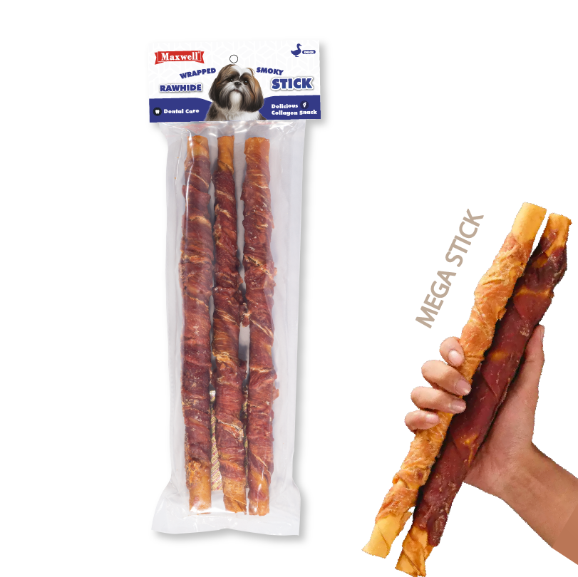 Maxwell⎜鴨肉繞煙熏膠原棒 (MEGA in 3PCS) (MXA-8957)