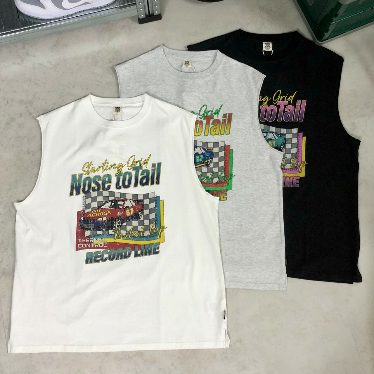 Power To The People 復古仿舊汽車印刷背心 3501015-103