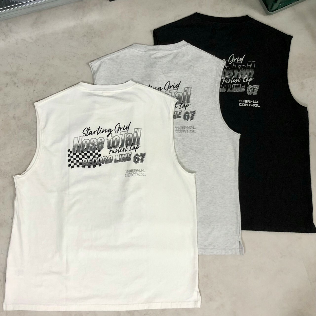 Power To The People 復古仿舊汽車印刷背心 3501015-103