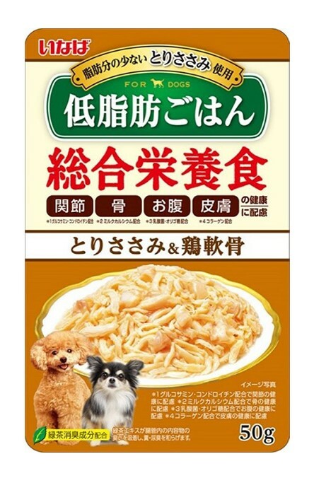 Inaba 低脂米飯雞柳+雞軟骨 50G (原盒16小包)