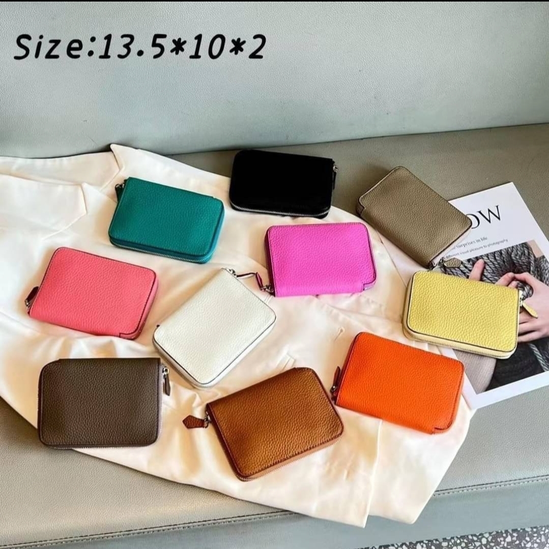 6869素色拉鍊短夾