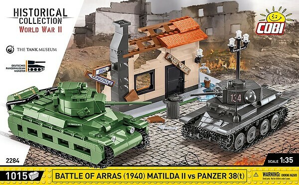 [訂金] Cobi : WWII 2284 Battle of Arras 1940 Matilda II vs Panzer 38(t) (1015pcs)