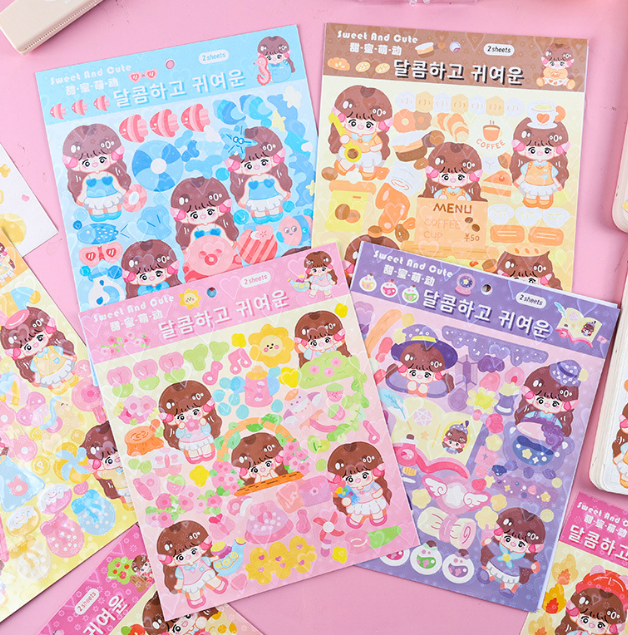 清货 悦真甜蜜萌动手账贴纸