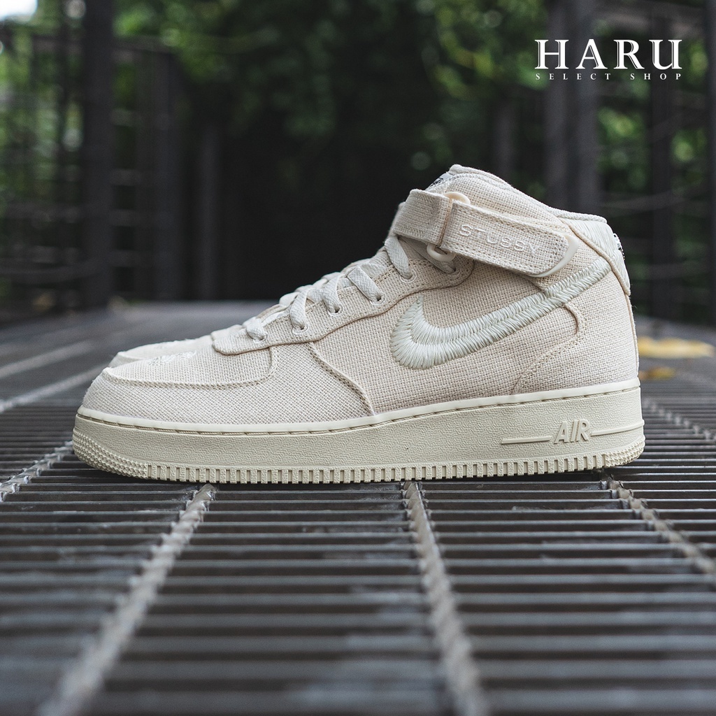 HAru] STUSSY X NIKE AIR FORCE 1 AF1 全黑黑白熊貓奶茶麻布DJ7840-001