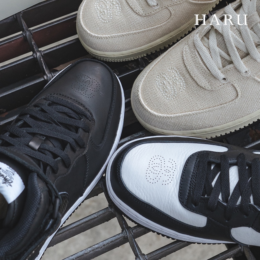 STUSSY X NIKE AIR FORCE 1 AF1 全黑 黑白熊貓 奶茶麻布 DJ7840-001-002 DJ7841-200