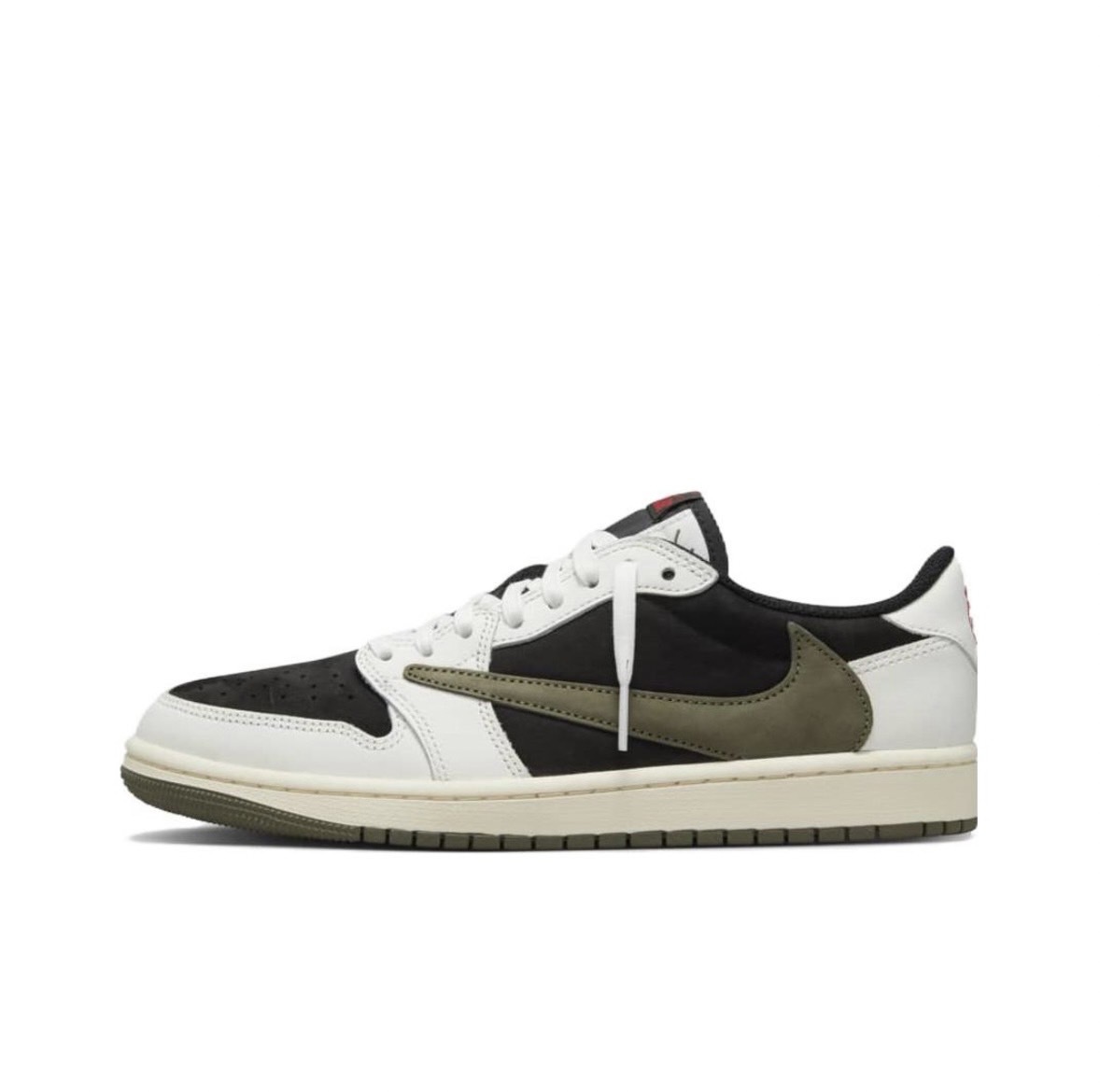 Travis Scott x Nike Air Jordan 1 Low OG Medium Olive 聯名 橄欖綠 倒勾