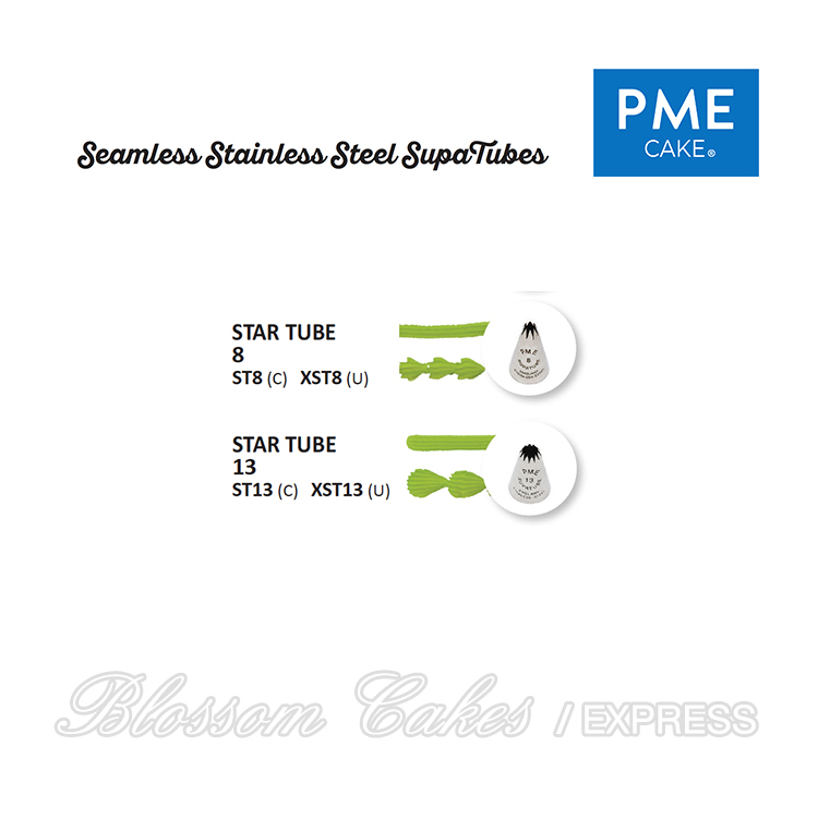 PME Supatube - Star Tube - Seamless Stainless Steel (Available No. 8 and 13)