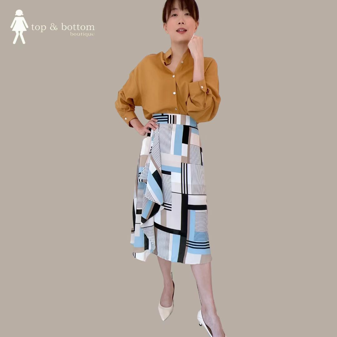 CHIFFON PRINTED SKIRT