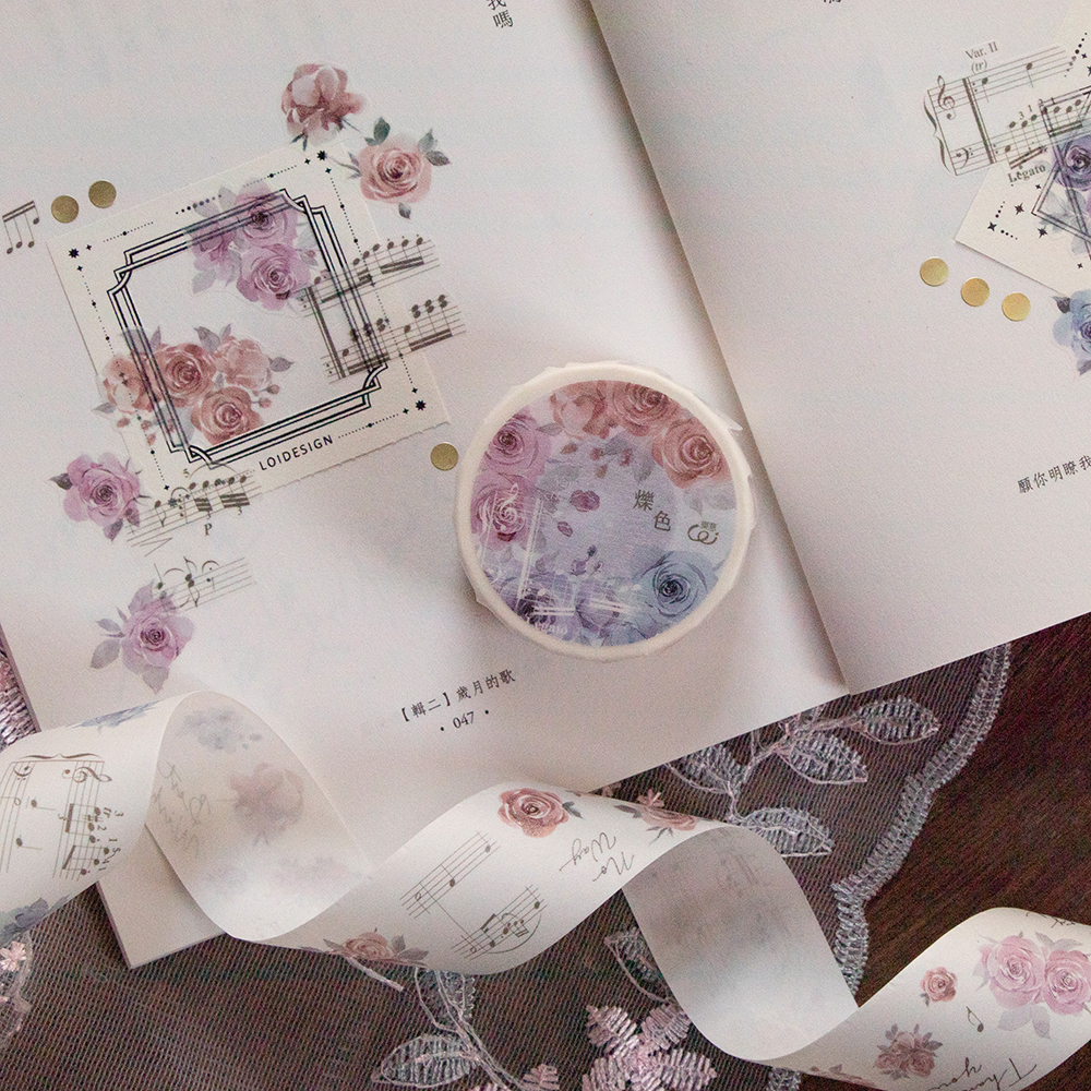 樂意Loi ． 爍色 3cm霧面和紙紙膠帶 <整捲/分裝>