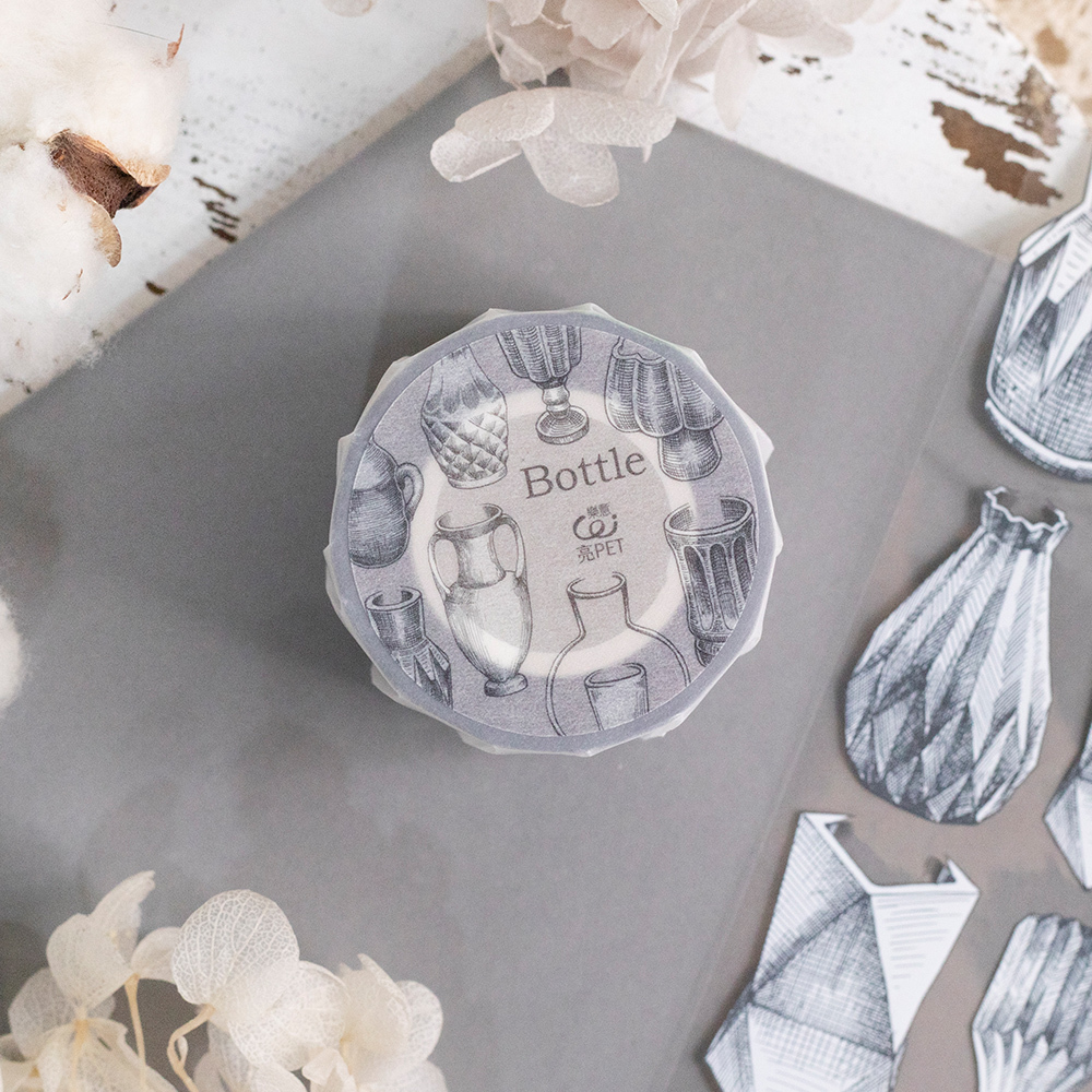 樂意Loi ． 瓶子Bottle 5cm亮面PET膠帶 <整捲/分裝>