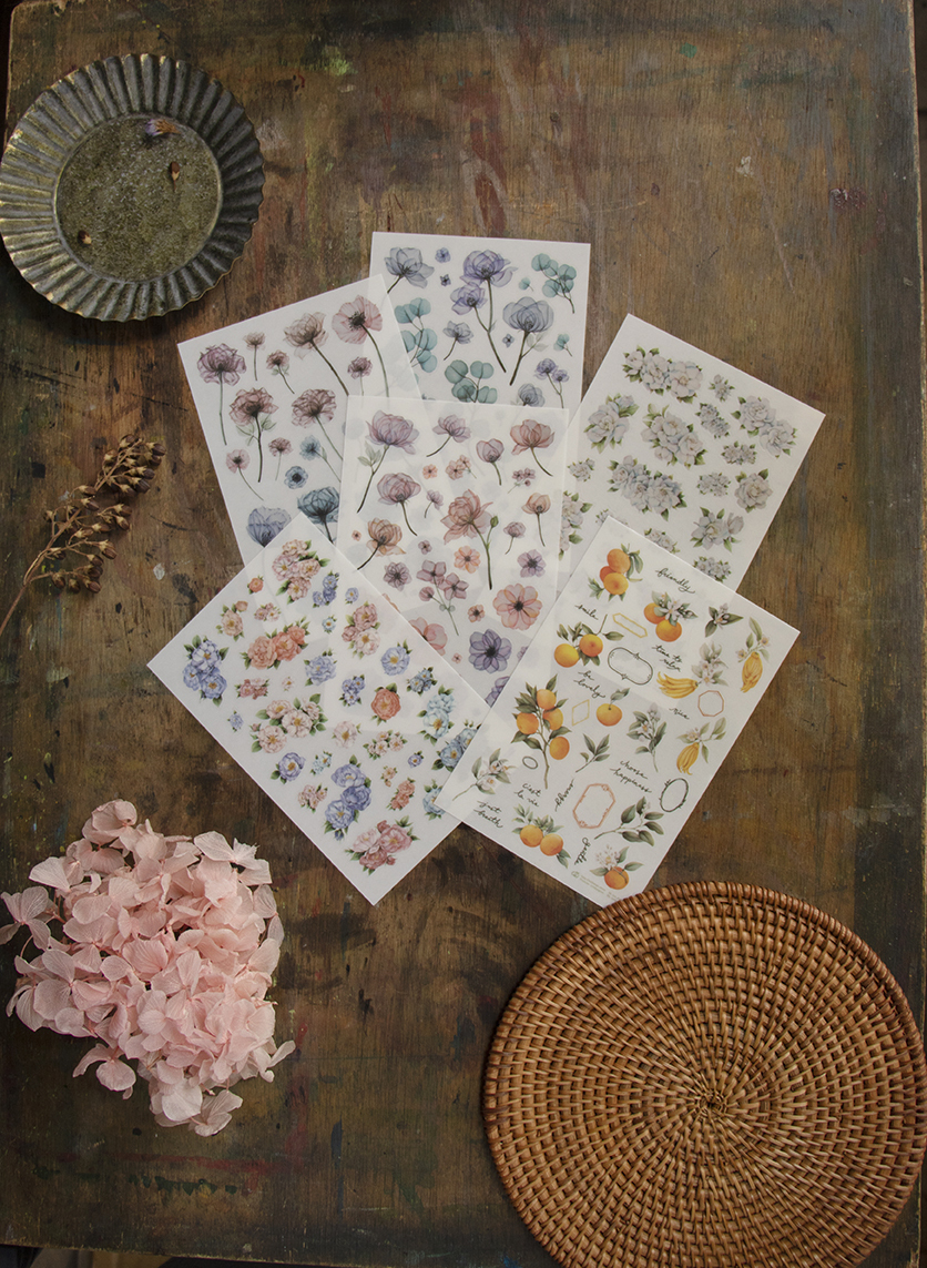 樂意Loi ． 花色集-候春 轉印貼紙