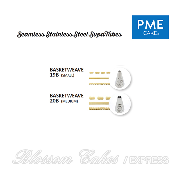 PME Supatube - Basketweave - Seamless Stainless Steel (Available No. 19B and 20B)