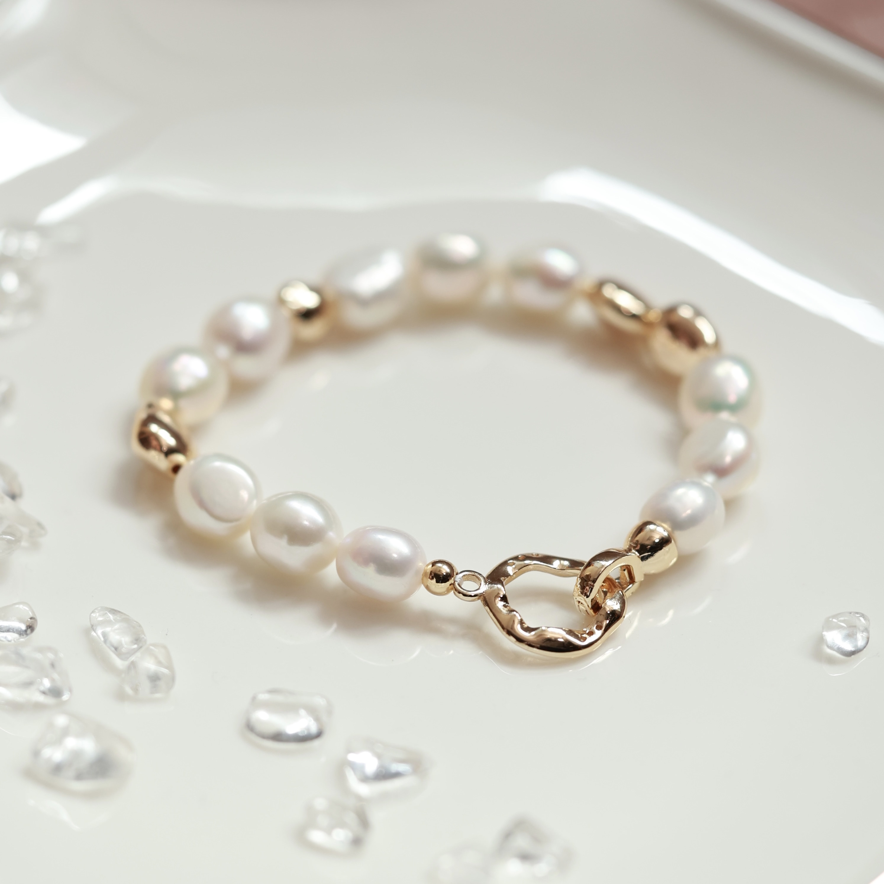 淡水珍珠小金豆手鏈（產品編號：BW001）