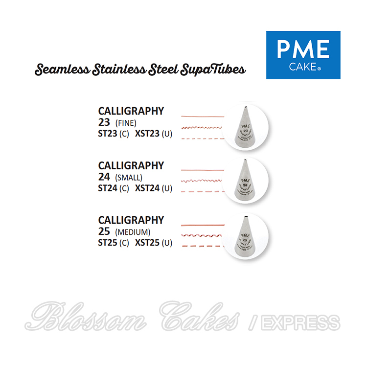PME Supatube - Calligraphy Tube - Seamless Stainless Steel (Available from No. 23 to 25)