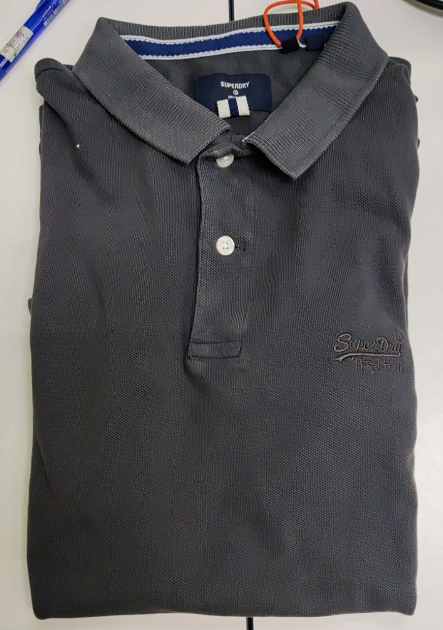 [S] SUPERDRY CLASSIC VINTAGE DESTROY POLO,IRON GATE, M1110275A-ZH5 [FINAL SALE] (SSD33)
